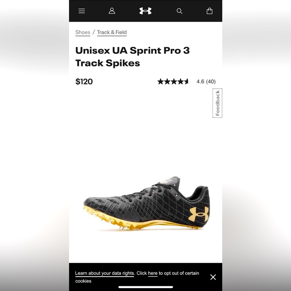 Under Armour Sprint Pro Track Spikes